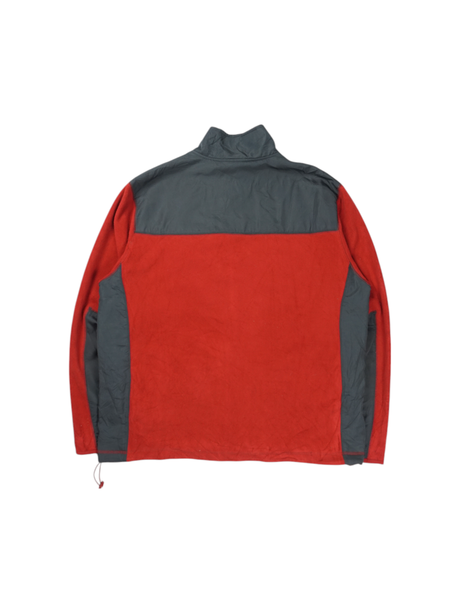Vintage Starter Rood Grijs Fleecejack