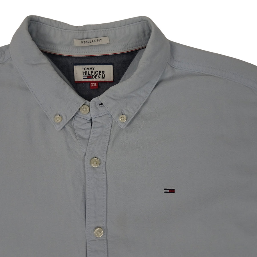 Vintage Tommy Hilfiger lichtblauw overhemd