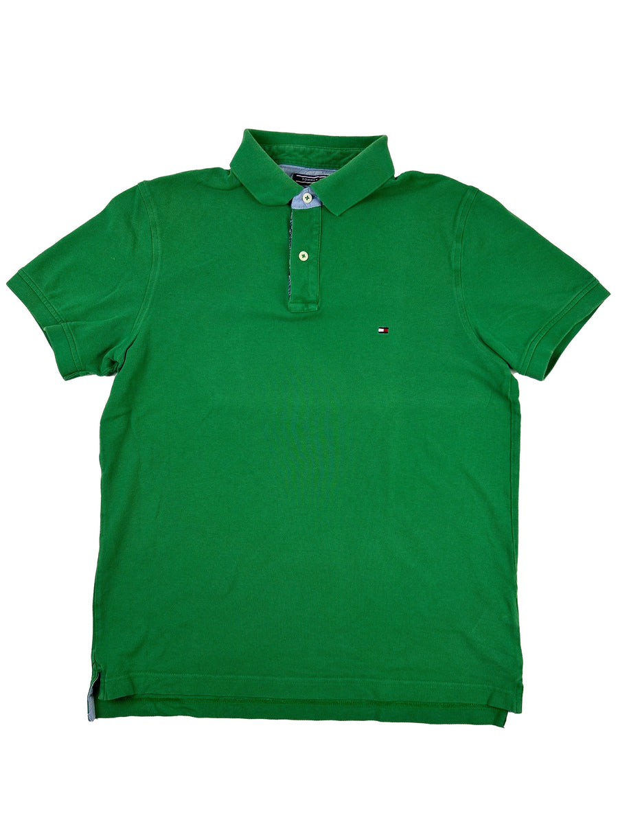 Vintage Tommy Hilfiger-polo groen