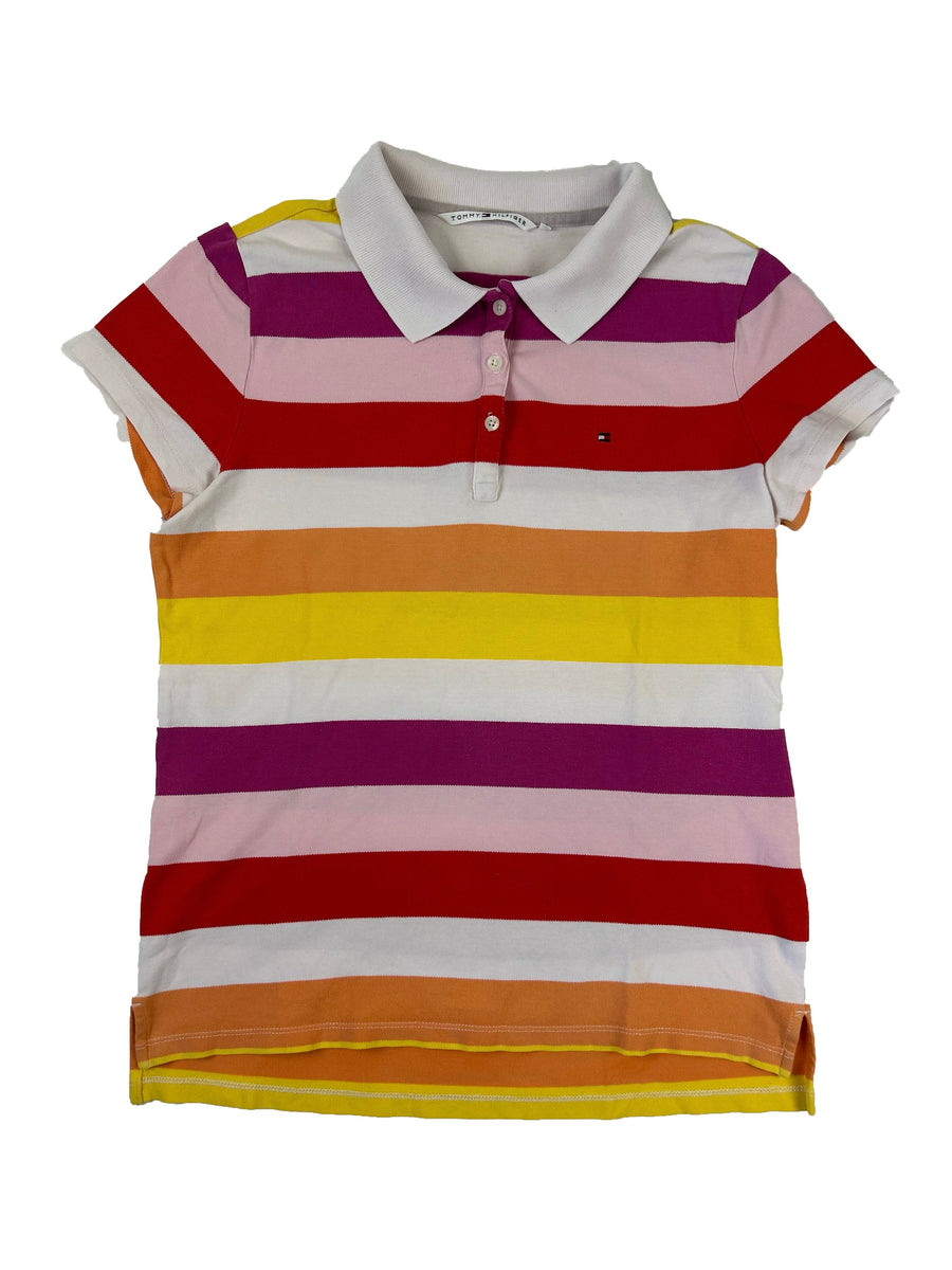 Vintage Tommy Hilfiger polo gestreept