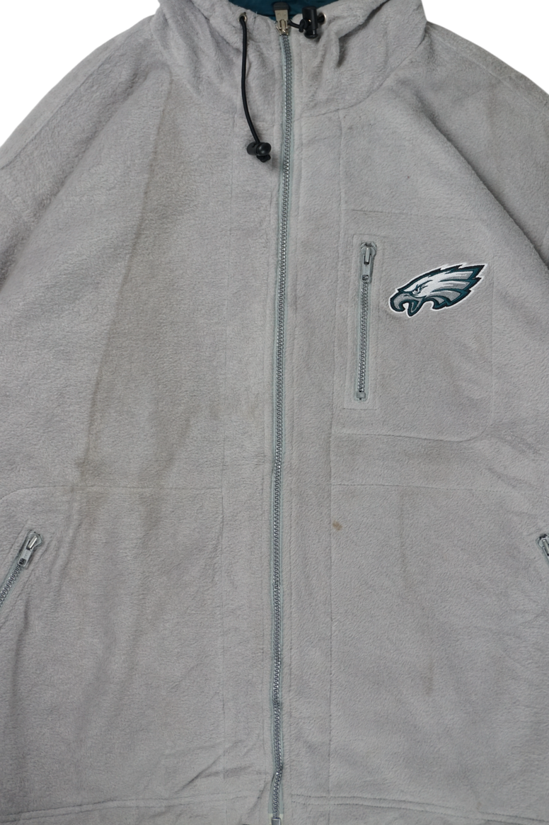 Champion Vintage Grey Fleece Jacket with Hoodie