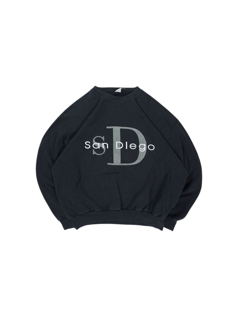 tage Black San Diego Print Sweatshirt