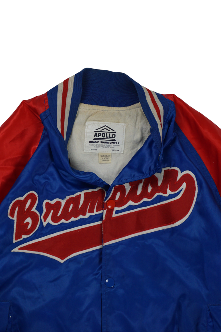 Vintage Apollo Brampton Blue Varsity Jacket