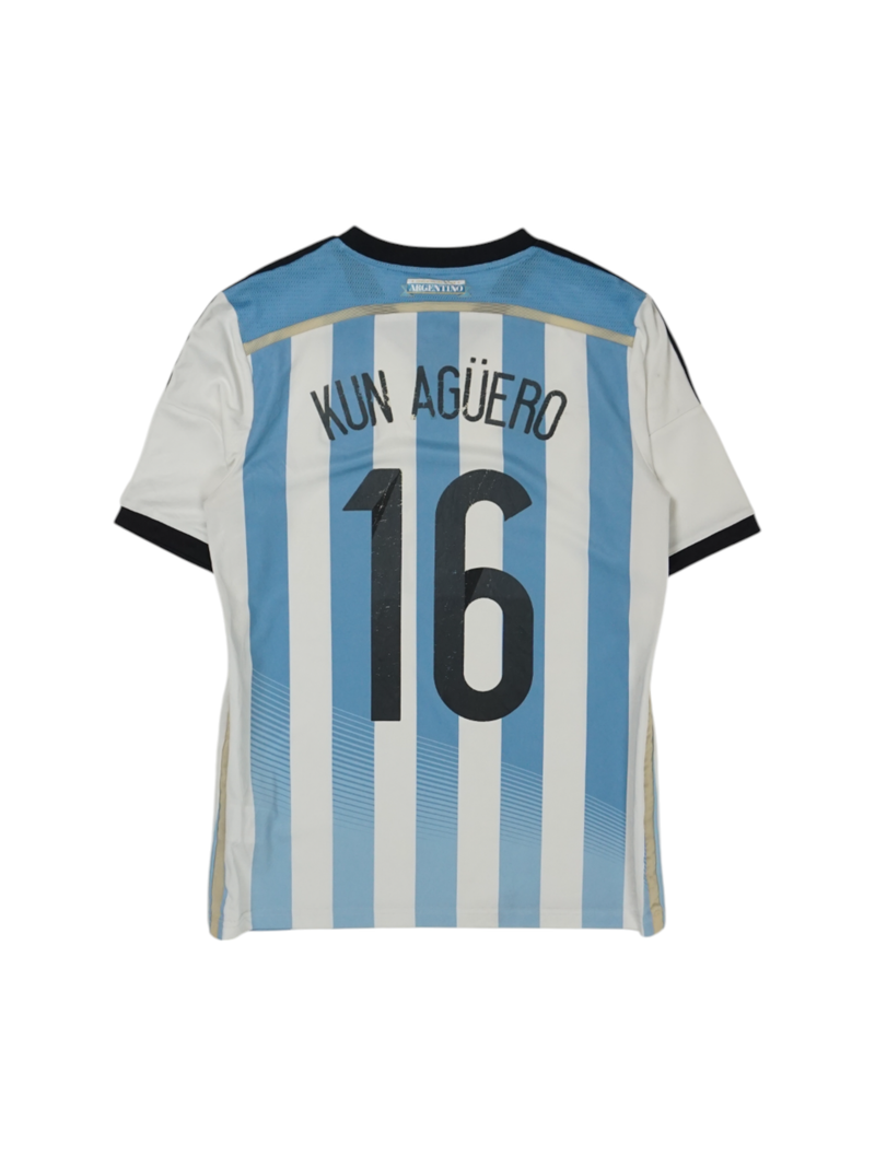 Vintage Argentina Kün Aguero #16 2022 Football Shirt