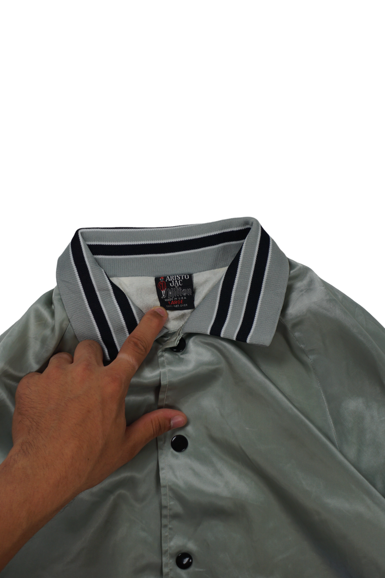 Vintage Aristo Jac Silver Varsity Jacket