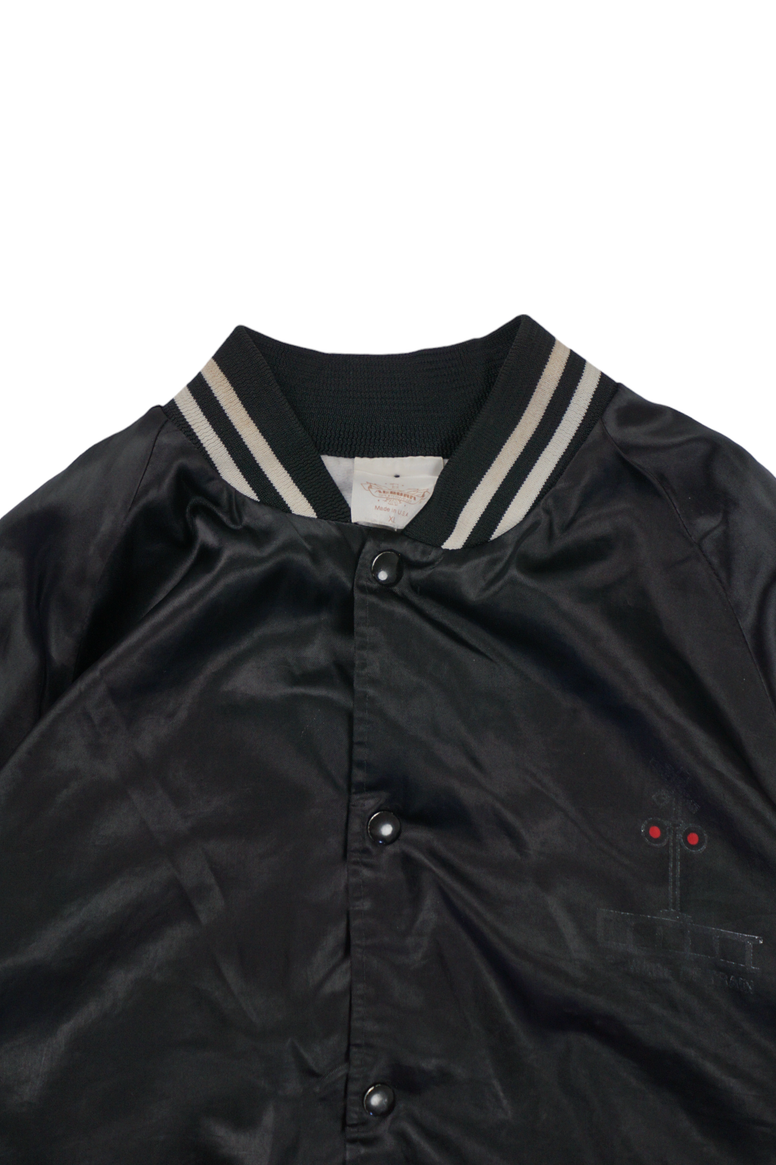 Vintage Aubura Black Varsity Jacket