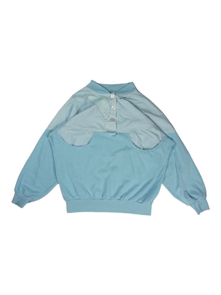 Vintage Baby-Blue Embroidered Sweatshirt