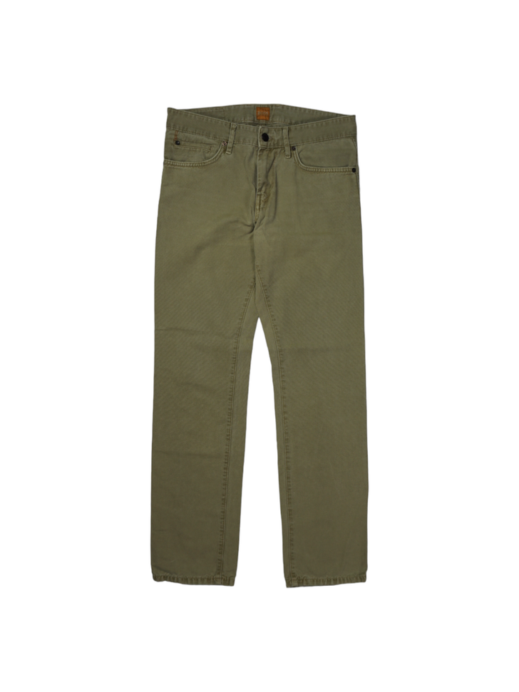Vintage Boss Orange Orange 24 Regular Fit Jeans Denim Khaki Green