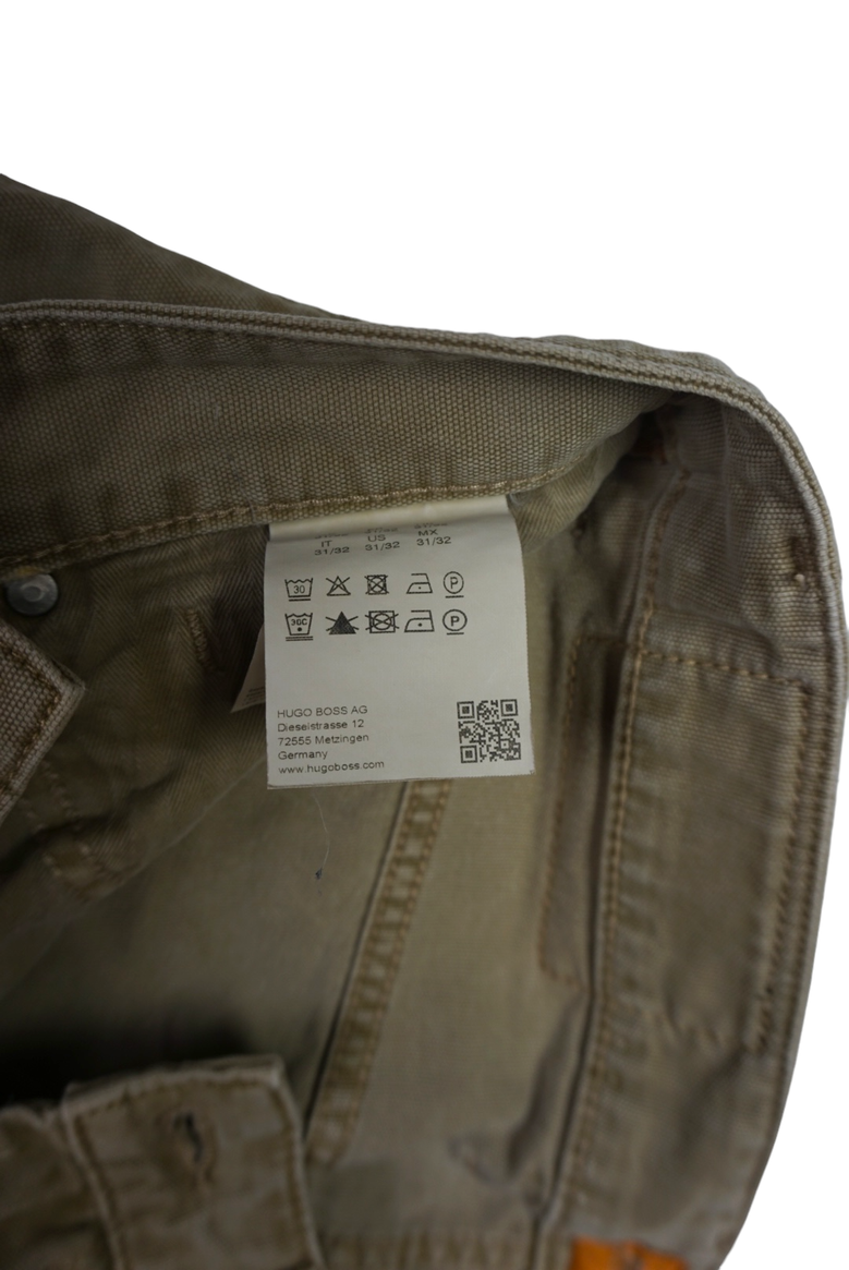Vintage Boss Orange Orange 24 Regular Fit Jeans Denim Khaki Green