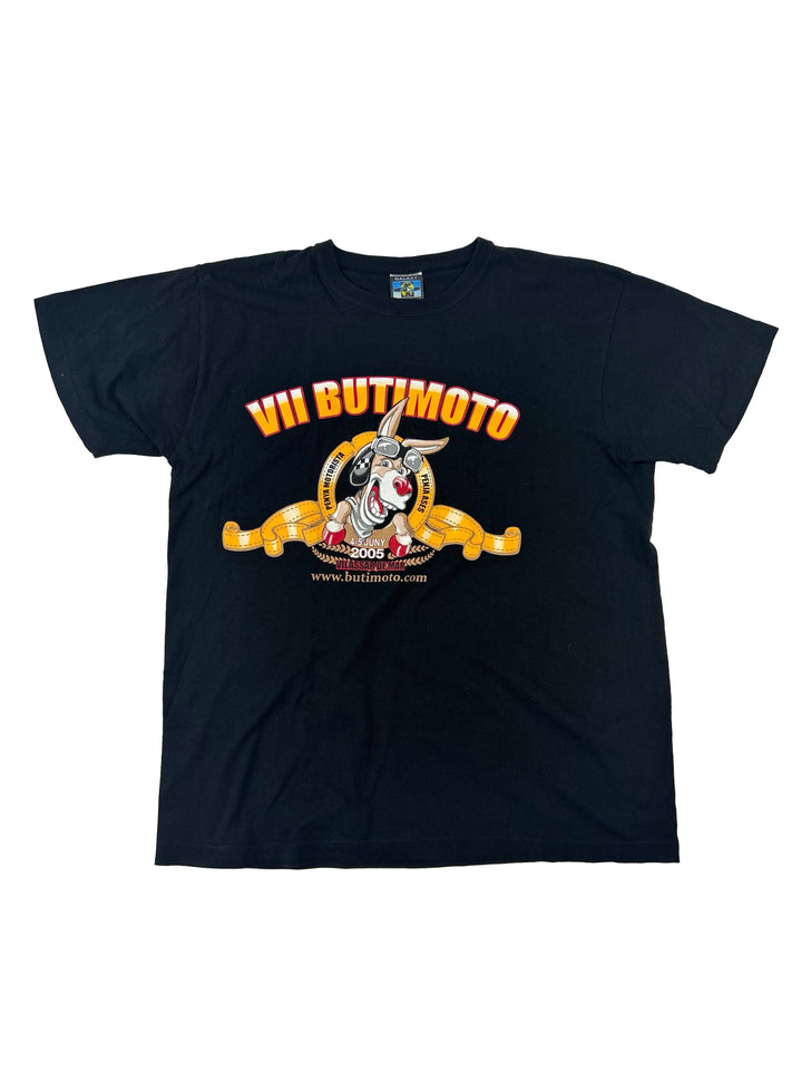 Vintage BUTIMOTO Black Printed T-Shirt