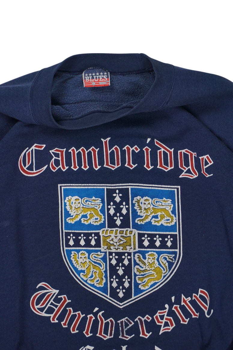Vintage Cambridge University Navy Sweatshirt