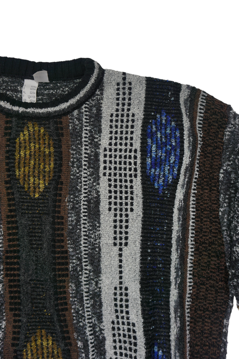 Vintage Coogi Printed Knit Sweater