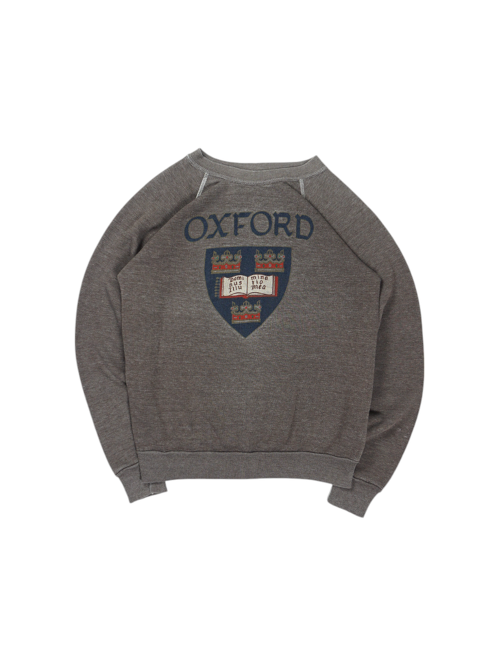 Vintage Discus Sweatshirt with Oxford Print