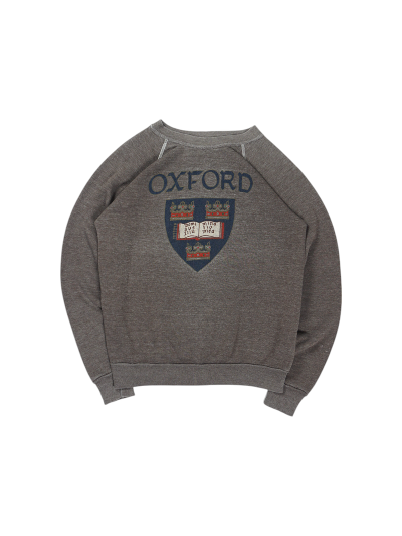 Vintage Discus Sweatshirt with Oxford Print