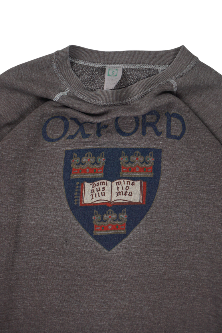 Vintage Discus Sweatshirt with Oxford Print