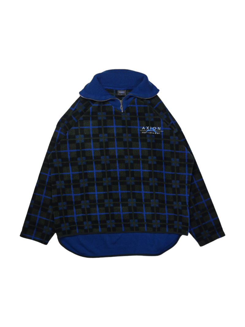 Vintage Equipe Axion Black 1/4 Zip Fleece