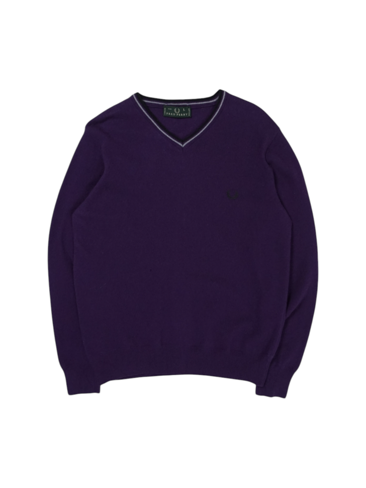 Vintage Fred Perry Purple Knit Sweater