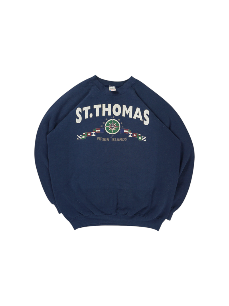 Vintage Fruit of the Loom Navy Sweatshirt