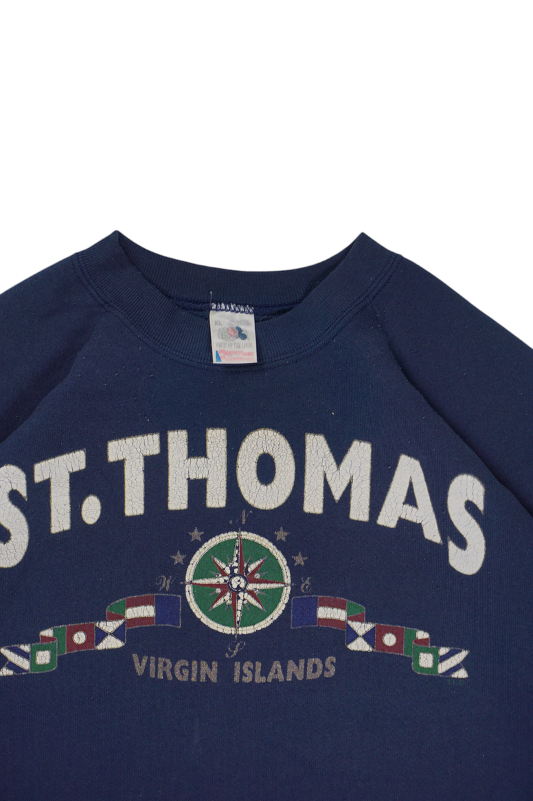 Vintage Fruit of the Loom Navy Sweatshirt