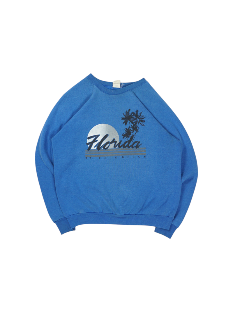 Vintage Fruit of the Loom Sweatshirt Blue