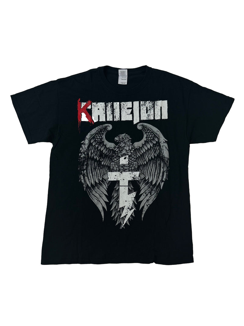 Vintage Gildan Black Printed T-Shirt