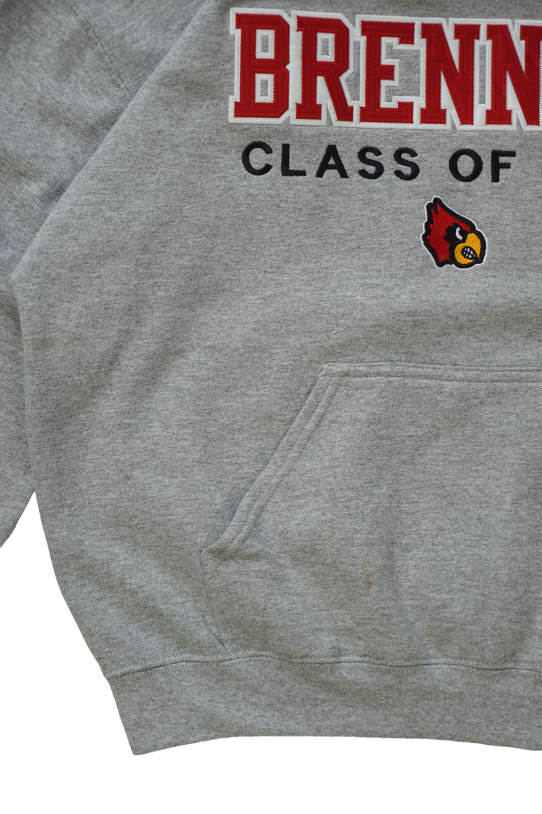 Vintage Gildan Brennan Class of 2020 Grey Hoodie