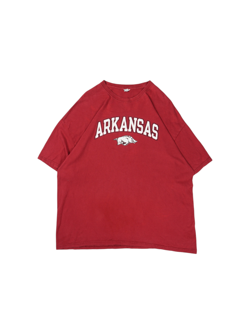 Vintage Hanes Arkansas Bordeaux Red T-Shirt