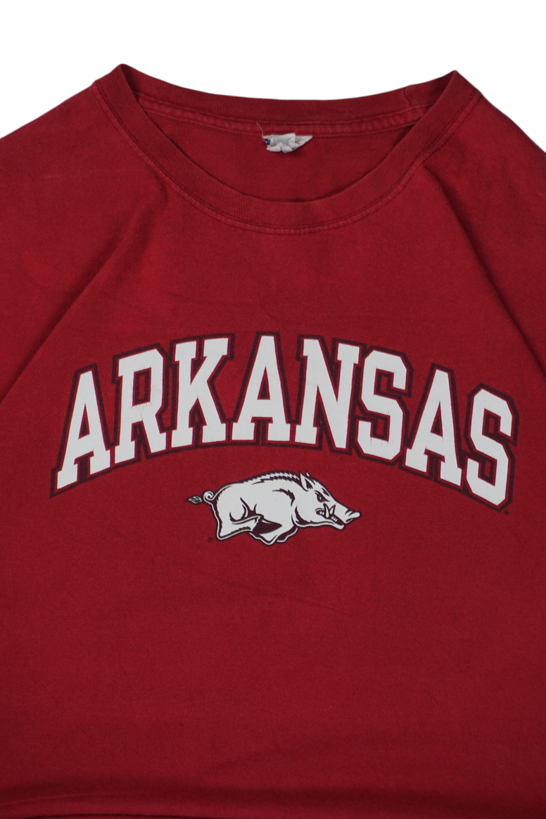 Vintage Hanes Arkansas Bordeaux Red T-Shirt