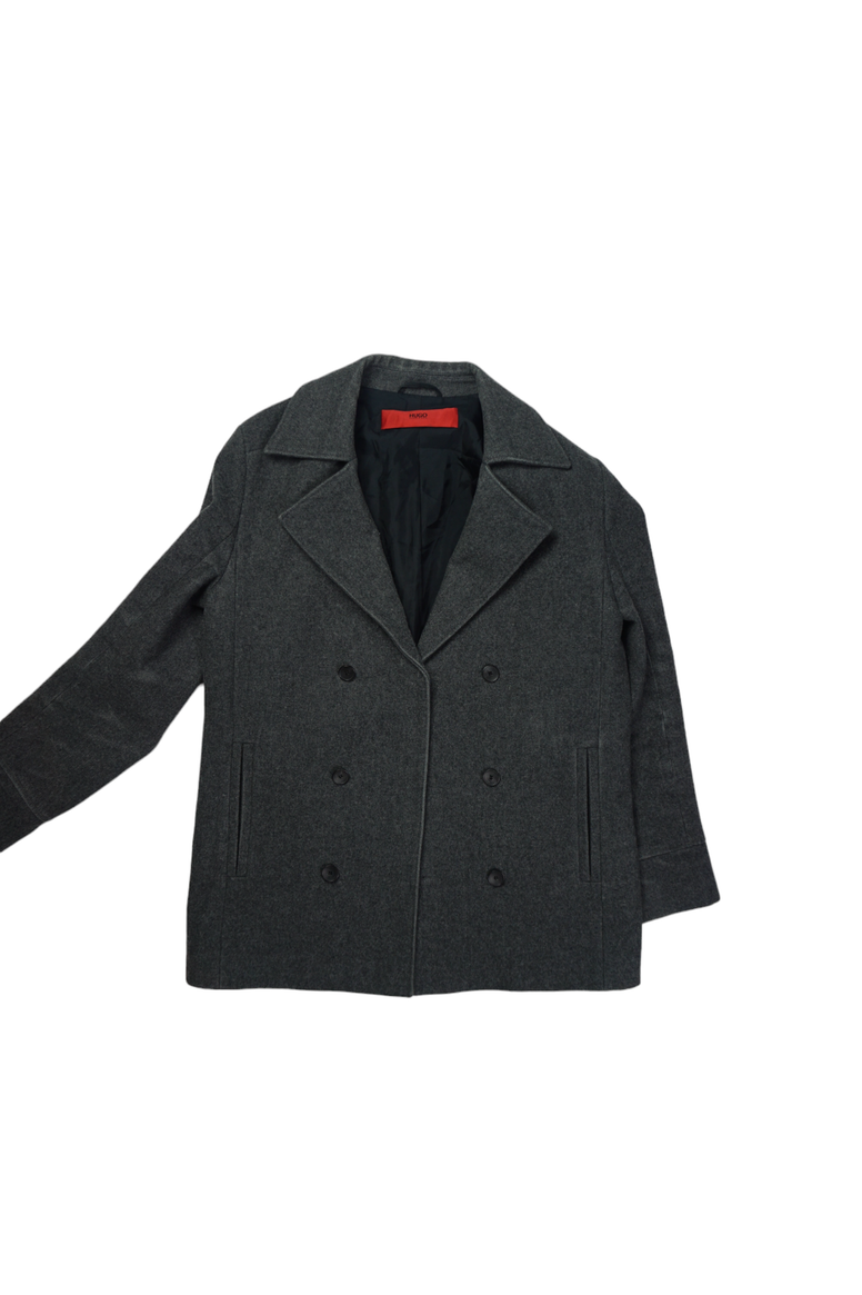 Vintage Hugo Boss Grey Double Breasted Colbert Jacket