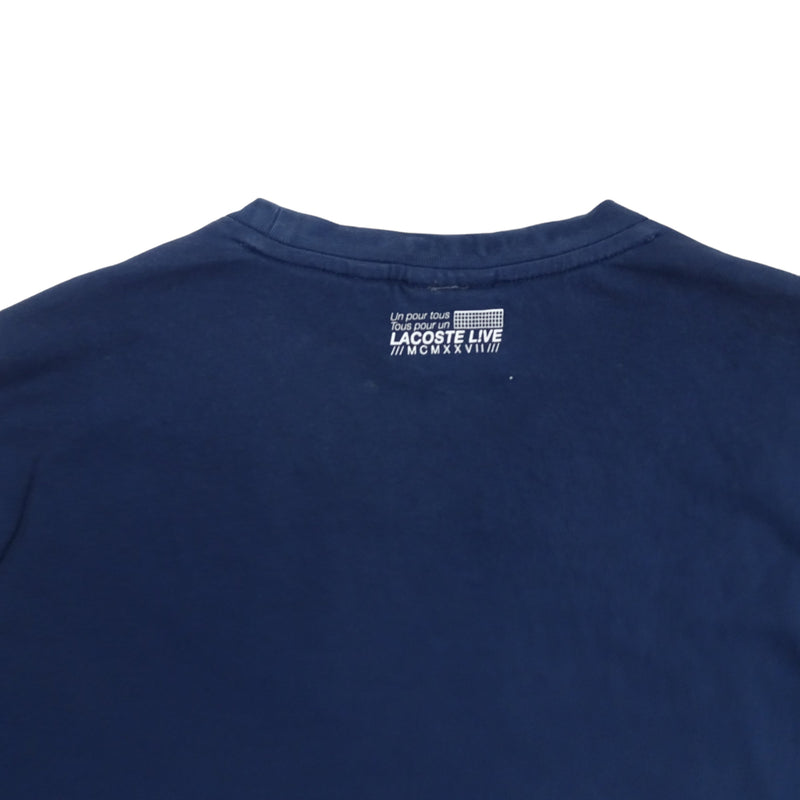 Vintage Lacoste Striped Navy T-Shirt