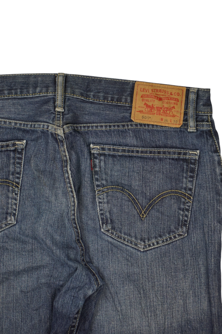 Vintage Levi's 505 Straight Fit Jeans Dark Blue