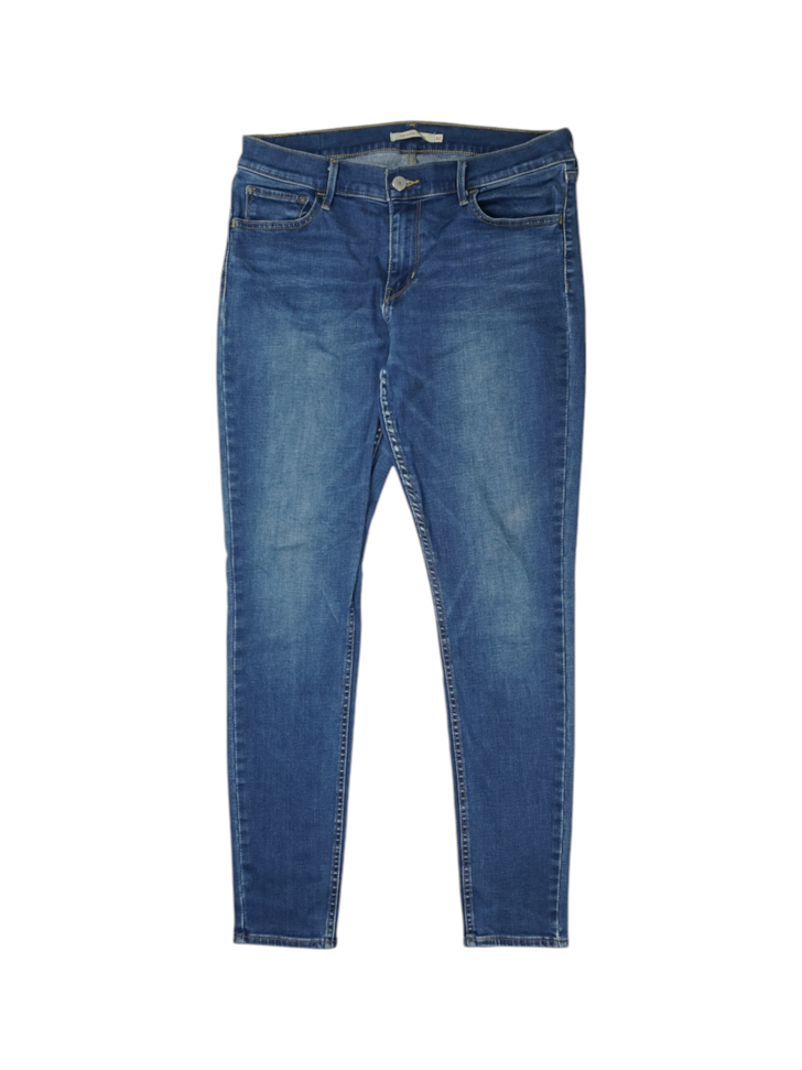 Vintage Levi's 710 Super Skinny Jeans Denim Blue