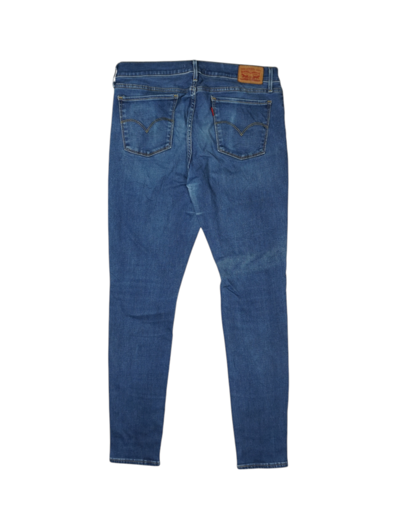 Vintage Levi's 710 Super Skinny Jeans Denim Blue