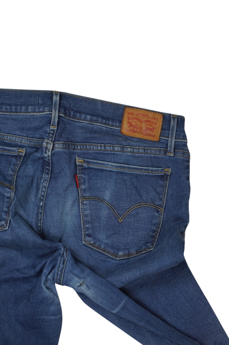 Vintage Levi's 710 Super Skinny Jeans Denim Blue