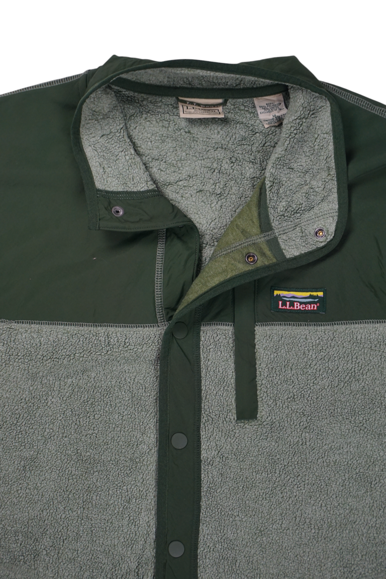 Vintage LL Bean Mint Green Fleece Jacket