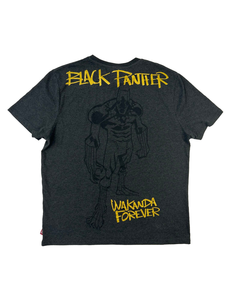 Vintage Marvel Black Panther Dark Grey Printed T-Shirt