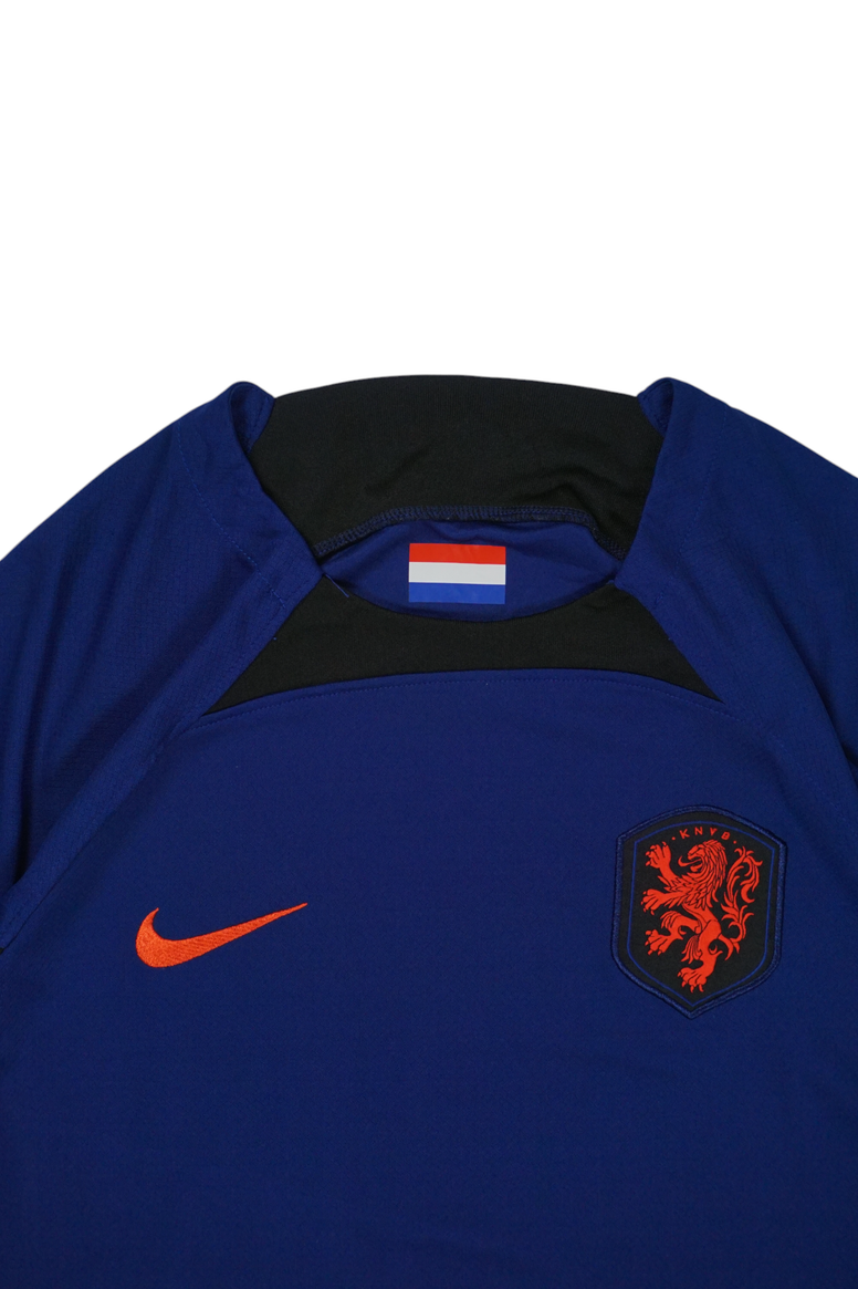 Vintage Netherlands 2024 Navy Short Sleeve Football Shirt
