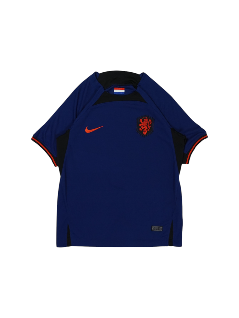 Vintage Netherlands 2024 Navy Short Sleeve Football Shirt