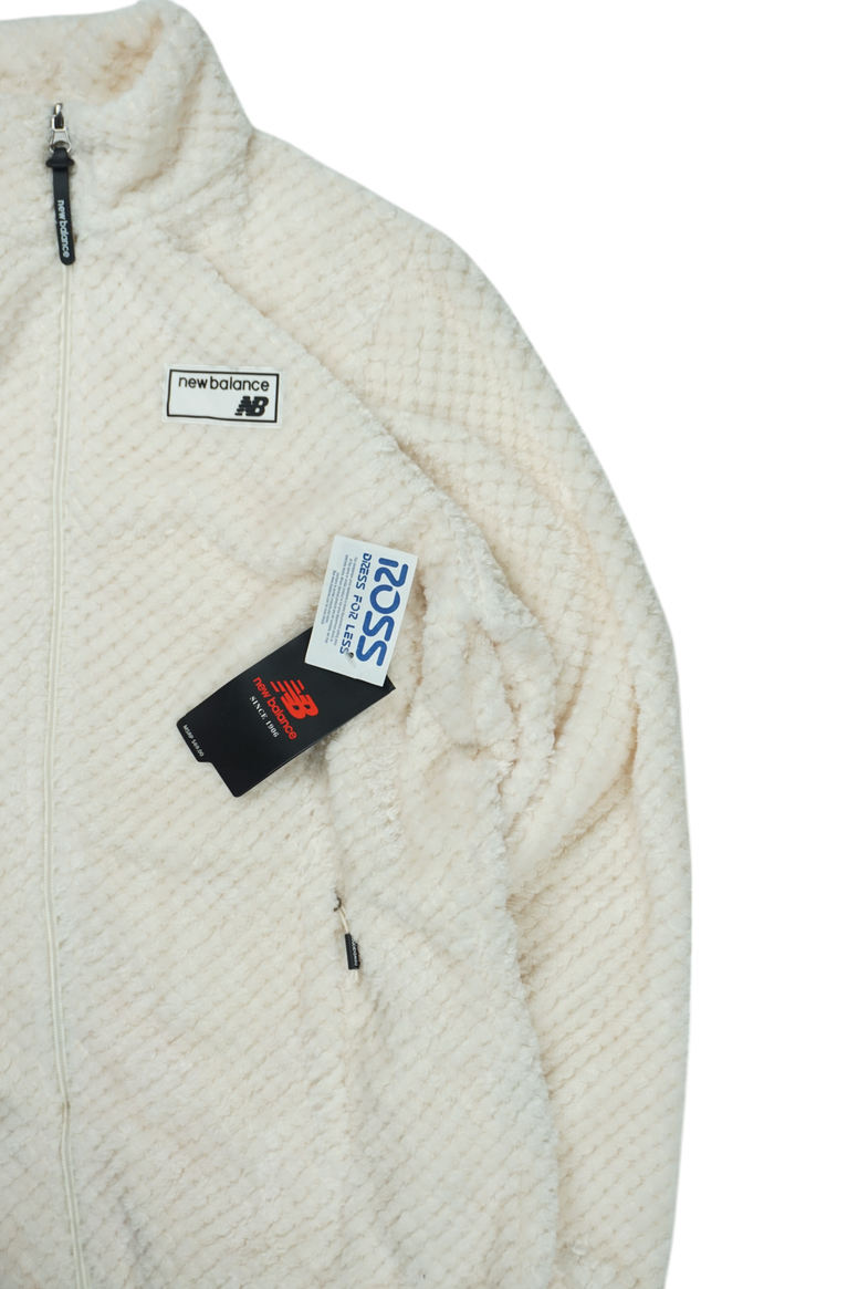 Vintage New Balance Off-White Fleece Jacket