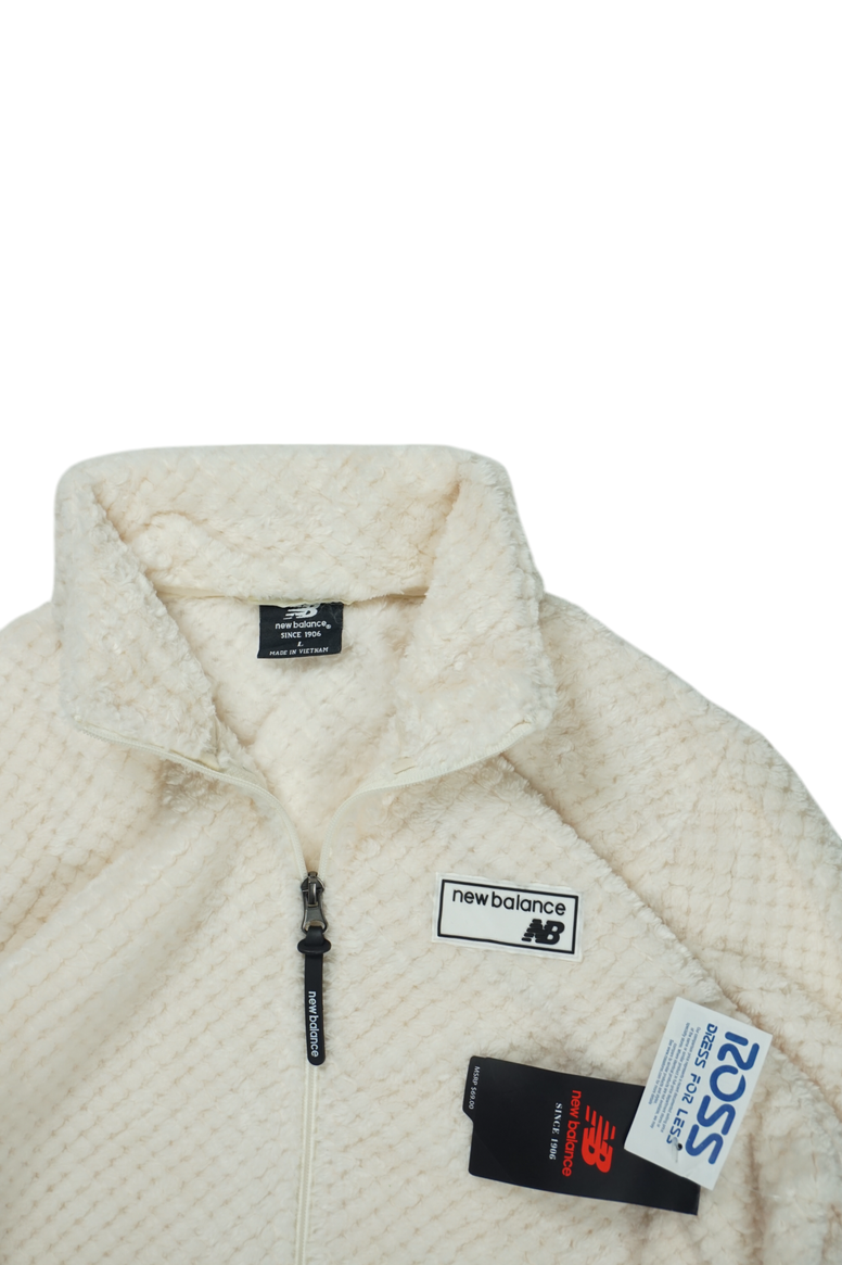 Vintage New Balance Off-White Fleece Jacket