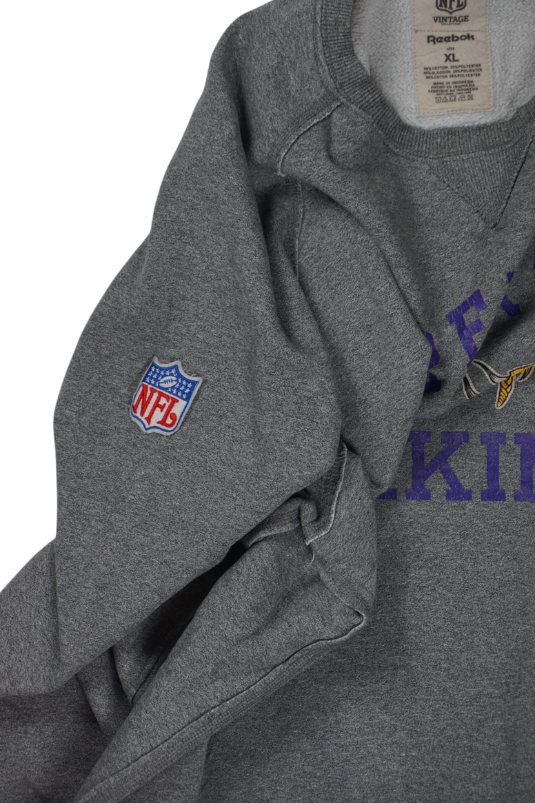 Vintage NFL Reebok Vikings Sweatshirt Grey