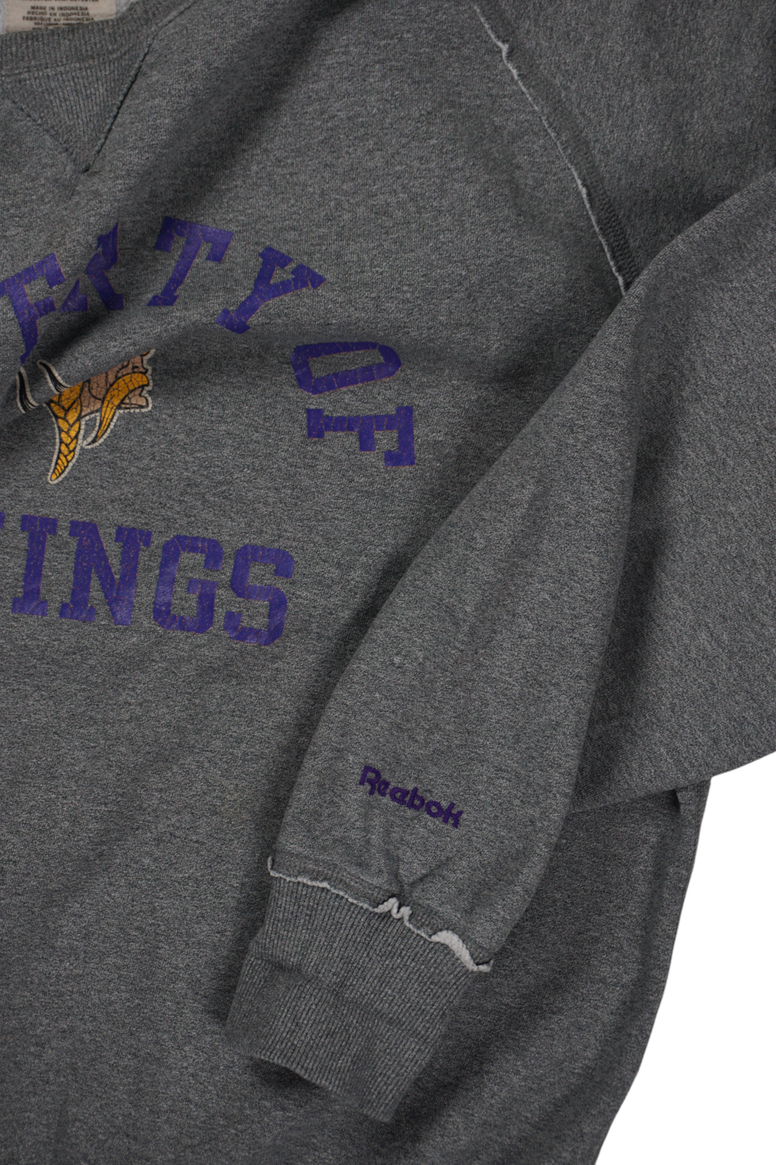 Vintage NFL Reebok Vikings Sweatshirt Grey