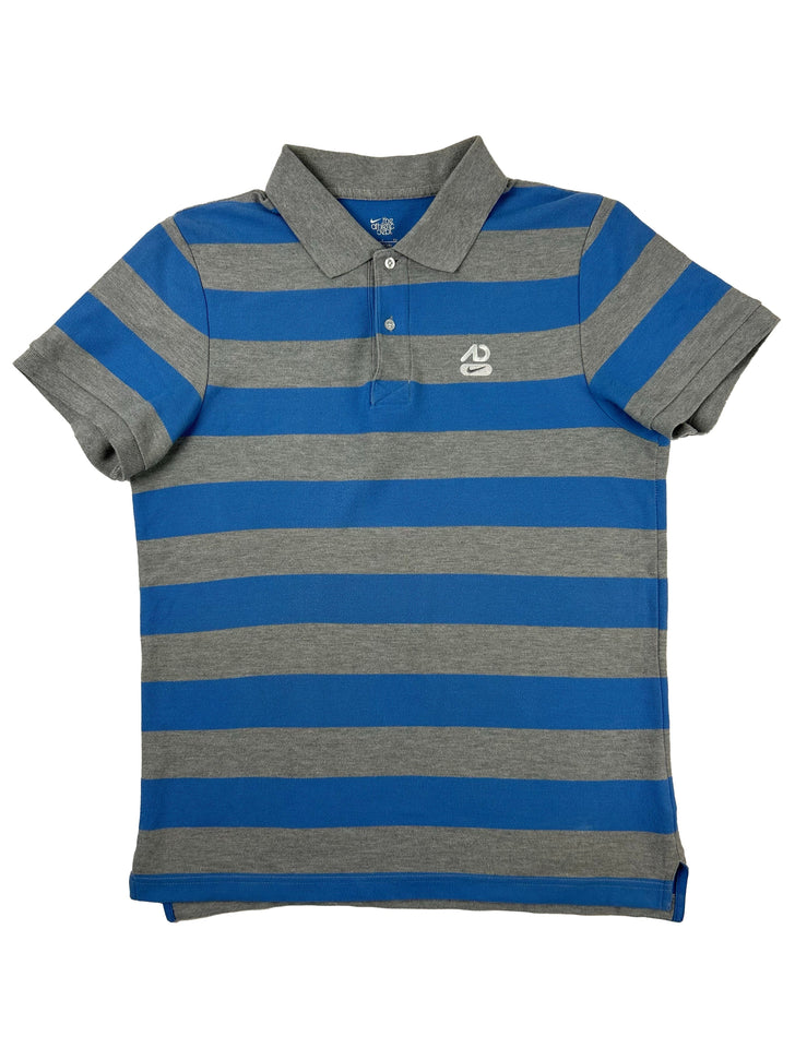 Vintage Nike Polo Blue/Grey Striped