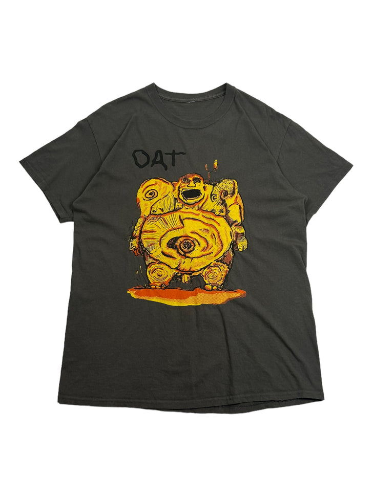 Vintage OAT Grey Printed T-Shirt