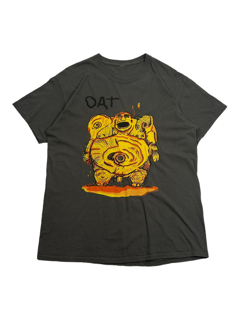 Vintage OAT Grey Printed T-Shirt