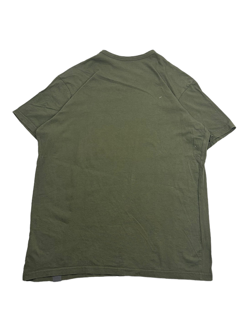 Vintage Oxylane Green Printed T-Shirt