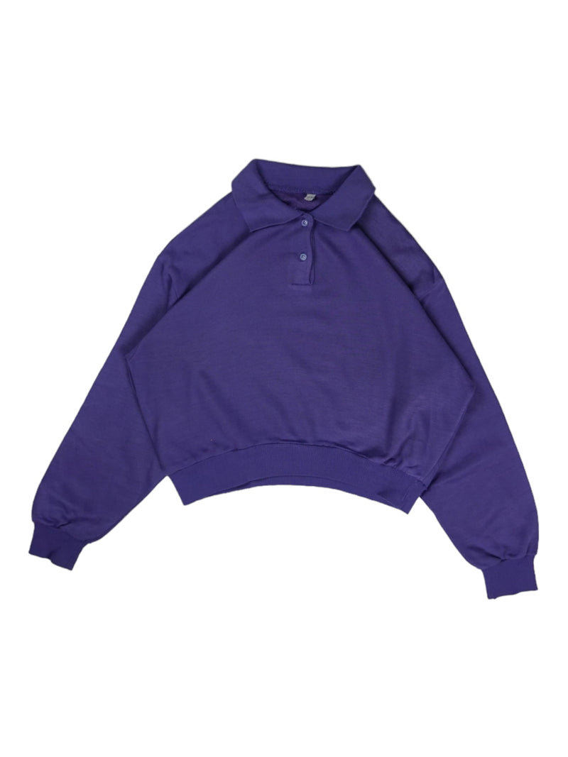 Vintage Purple Polo Sweatshirt
