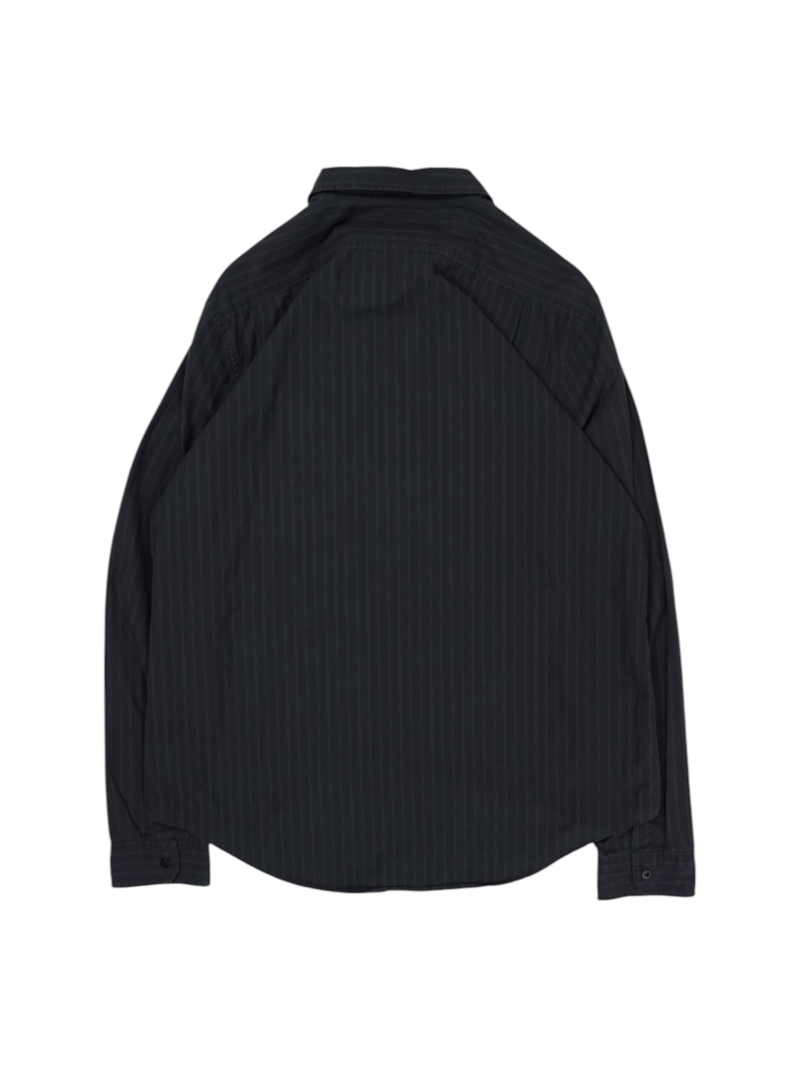 Vintage Ralph Lauren Black With Grey Stripes Shirt