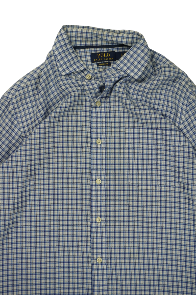 Vintage Ralph Lauren Blue Checkered Shirt