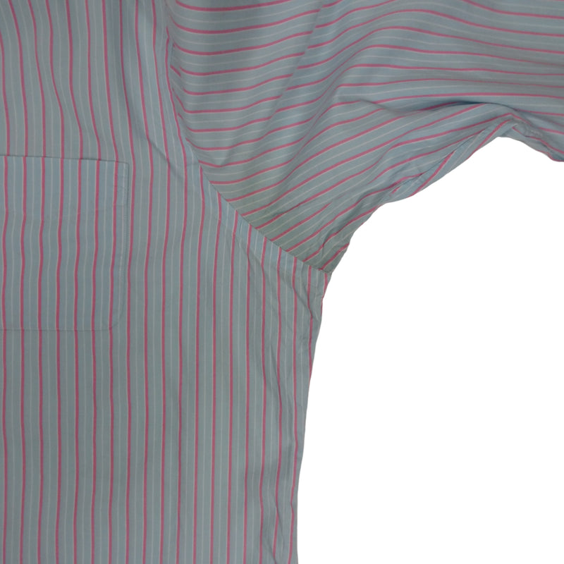Vintage Ralph Lauren Blue Pink Striped Shirt